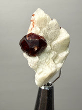Load image into Gallery viewer, High-Grade Naturally Faceted Red Spessartine Garnet on Matrix — Skardu, Pakistan
