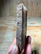 Load image into Gallery viewer, PREMIUM DISPLAY or LAPIDARY SLAB • Moroccan “Ghost Agate” White Seam Plum Agate • Double Sided • High Atlas Mountains • Unpolished
