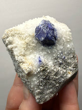 Load image into Gallery viewer, Afghan Lazurite Specimen | Deep Blue Lapis-Grade Crystal on Matrix | Collector Display Mineral
