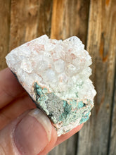 Load image into Gallery viewer, Red Phantom Apophyllite on Green Heulandite • Maharashtra, India
