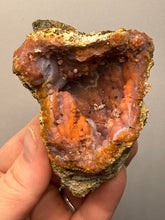 Load image into Gallery viewer, “Goblin Chalcedony” Pink &amp; Orange Druzy Botryoidal Stalactites — Tichka Massif, High Atlas, Morocco
