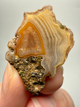 Load image into Gallery viewer, Polished Malawi Agate Half – High-Grade African Banded Agate Display Specimen

