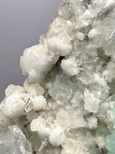 Load image into Gallery viewer, High-Grade Gemmy Green Apophyllite on White Stilbite  | Deccan Traps, Maharashtra, India
