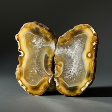 Load image into Gallery viewer, Premium Sumatra Agate Pair (Banded Chalcedony) Display Specimen | Indonesia
