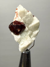 Load image into Gallery viewer, High-Grade Naturally Faceted Red Spessartine Garnet on Matrix — Skardu, Pakistan
