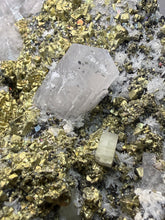 Load image into Gallery viewer, 6.8” New Find: Huanzala Mine Peru Sphalerite + Chalcopyrite + Apatite + Calcite + Quartz | Collector Display Specimen
