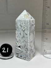 Load image into Gallery viewer, White Pseudomorph Agate after Anhydrite Obelisk Tower from Mexico
