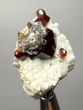 Load image into Gallery viewer, High-Grade Naturally Faceted Red Spessartine Garnet on Matrix — Skardu, Pakistan
