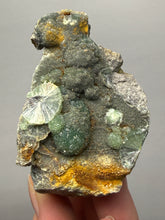 Load image into Gallery viewer, High-Grade Green Wavellite Collectors Specimen - Radiating Botryoidal Crystal Formation - Arkansas, USA
