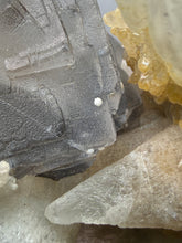 Load image into Gallery viewer, Isometric Fluorite &amp; Scalenohedral Calcite Specimen | Pakistan Mineral Collector Display Piece
