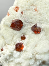 Load image into Gallery viewer, High-Grade Naturally Faceted Red Spessartine Garnet on Matrix — Skardu, Pakistan
