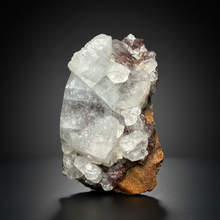 Load image into Gallery viewer, Lustrous Apophyllite over Red Heulandite (Zeolite Pocket) — Deccan Traps, Maharashtra, India

