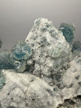 Load image into Gallery viewer, Premium Natural Blue Fluorite on Quartz Matrix

Collector Mineral Specimen – Inner Mongolia, China

Xianghualing Mine, Hunan Province, China
