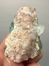 Load image into Gallery viewer, Pink Apophyllite on Red &amp; Green Heulandite – Deccan Traps, Maharashtra, India
