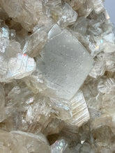Load image into Gallery viewer, Rare Druzy Golden Diamond Calcite &amp; Pink Huelandite Matrix — Maharashtra, India | Collector Cabinet Specimen
