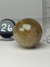 Load image into Gallery viewer, Golden Rutile Quartz (AKA Golden Angel Hair Quartz) Sphere
