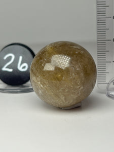 Golden Rutile Quartz (AKA Golden Angel Hair Quartz) Sphere