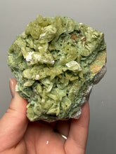 Load image into Gallery viewer, High-Grade Green Heulandite on Peach Stilbite Crystal Cluster | Deccan Traps, Maharashtra, India | Collector Mineral Specimen
