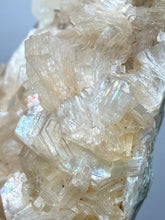 Load image into Gallery viewer, Rare Druzy Golden Diamond Calcite &amp; Pink Huelandite Matrix — Maharashtra, India | Collector Cabinet Specimen
