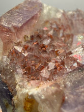 Load image into Gallery viewer, Premium Hematite-Phantom Deep Magenta Ametrine Cluster | Deccan Traps, India | Collector Mineral Specimen
