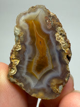 Load image into Gallery viewer, Polished Malawi Agate Half – High-Grade African Banded Agate Display Specimen
