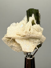 Load image into Gallery viewer, Green Cap Stak Nala Tourmaline with Cleavelandite – Haramosh Mountains, Pakistan | Thumbnail Specimen
