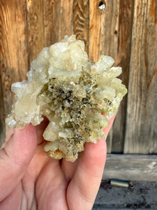 Green Heulandite Cluster • Maharashtra, India