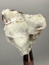 Load image into Gallery viewer, Lustrous Apophyllite over Red Heulandite (Zeolite Pocket) — Deccan Traps, Maharashtra, India
