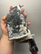 Load image into Gallery viewer, Premium Cubic Green–Purple Phantom Fluorite with Flower Calcite on Matrix

Xianghualing Mine, Hunan Province, China
