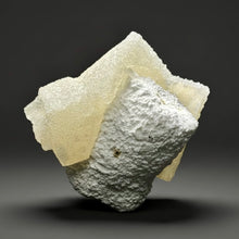 Load image into Gallery viewer, Rare Druzy Golden “Diamond” Calcite on Zeolite Matrix — Maharashtra, India | Collector Cabinet Specimen
