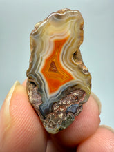 Load image into Gallery viewer, Polished Malawi Agate Half – High-Grade African Banded Agate Display Specimen
