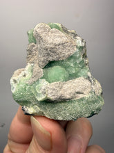 Load image into Gallery viewer, High-Grade Green Wavellite Collectors Specimen - Radiating Botryoidal Crystal Formation - Arkansas, USA
