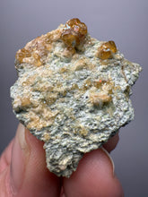 Load image into Gallery viewer, Hessonite Garnet Cluster on Matrix – Natural Collector Specimen from Pakistan | High-Grade Orange-Red Garnet Crystals
