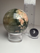 Load image into Gallery viewer, Pink Blossom Green Smoky Garden Quartz Sphere from Madagascar
