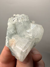 Load image into Gallery viewer, Gemmy Clear Apophyllite &amp; Pink Stilbite on Druzy Chalcedony | Zeolite Specimen | Maharashtra, India
