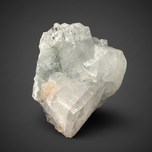 Load image into Gallery viewer, Gemmy Clear Apophyllite &amp; Pink Stilbite on Druzy Chalcedony | Zeolite Specimen | Maharashtra, India
