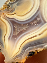 Load image into Gallery viewer, Polished Malawi Agate Half – High-Grade African Banded Agate Display Specimen
