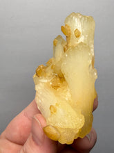 Load image into Gallery viewer, High-Grade Golden Calcite on Golden Stilbite — Maharashtra, India (Collector Cabinet Specimen)
