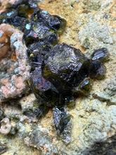 Load image into Gallery viewer, Gemmy Green Garnet on Matrix – Pakistan Collector Specimen
