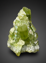 Load image into Gallery viewer, Lime Green Tourmaline on Matrix– Pegmatite Mineral Specimen from Pakistan

