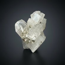 Load image into Gallery viewer, Gemmy Clear Apophyllite with Okenite + Green Heulandite | Zeolite Specimen | Maharashtra, India
