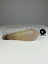 Load image into Gallery viewer, Dendrite Manganese and Iron Included Rainbow Fluorite Wand
