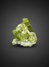 Load image into Gallery viewer, Lime Green Tourmaline on Matrix– Pegmatite Mineral Specimen from Pakistan
