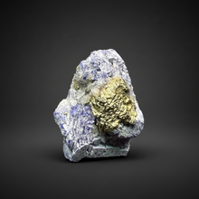 Load image into Gallery viewer, Afghan Lazurite Specimen | Deep Blue Lapis-Grade Crystal on Matrix | Collector Display Mineral
