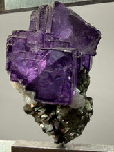 Load image into Gallery viewer, Cubic Fluorite Crystal Thumbnail Specimen | Chashan Mine, Chenzhou, Hunan, China | Collector Mineral Display
