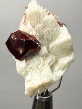 Load image into Gallery viewer, High-Grade Naturally Faceted Red Spessartine Garnet on Matrix — Skardu, Pakistan
