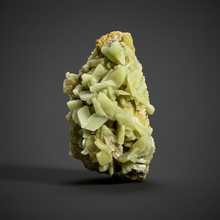 Load image into Gallery viewer, High-Grade Green Heulandite on Peach Stilbite Crystal Cluster | Deccan Traps, Maharashtra, India | Collector Mineral Specimen
