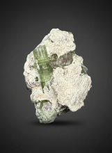 Load image into Gallery viewer, Watermelon Tourmaline on Matrix – Collector Mineral Specimen from Pakistan
