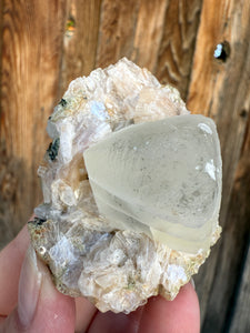 Yellow Diamond Calcite + Pearl Heulandite • Maharashtra, India