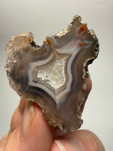 Load image into Gallery viewer, Polished Malawi Agate Half – High-Grade African Banded Agate Display Specimen
